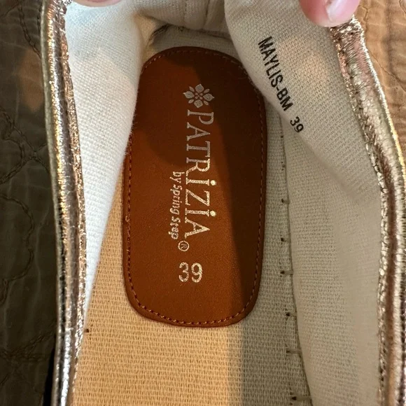 Patrizia by Spring Step Black/ Cream Slip-Ons- Size-39, women’s-NEW! Never worn - Picture 3 of 8